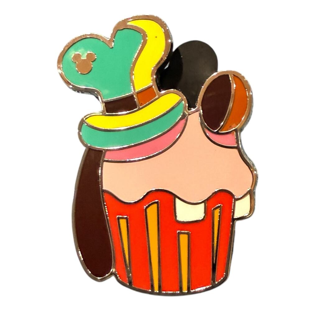 Disneyland Goofy Cupcake Hidden Mickey Disney 2025 Pin Wave B Fab Five Member‎
